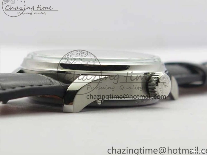 MIROTIME 0128 Portugieser Perpetual Calendar IW503406 V9F 1:1 Best Edition Silver Dial on Black Leather Strap A FastDry 7115